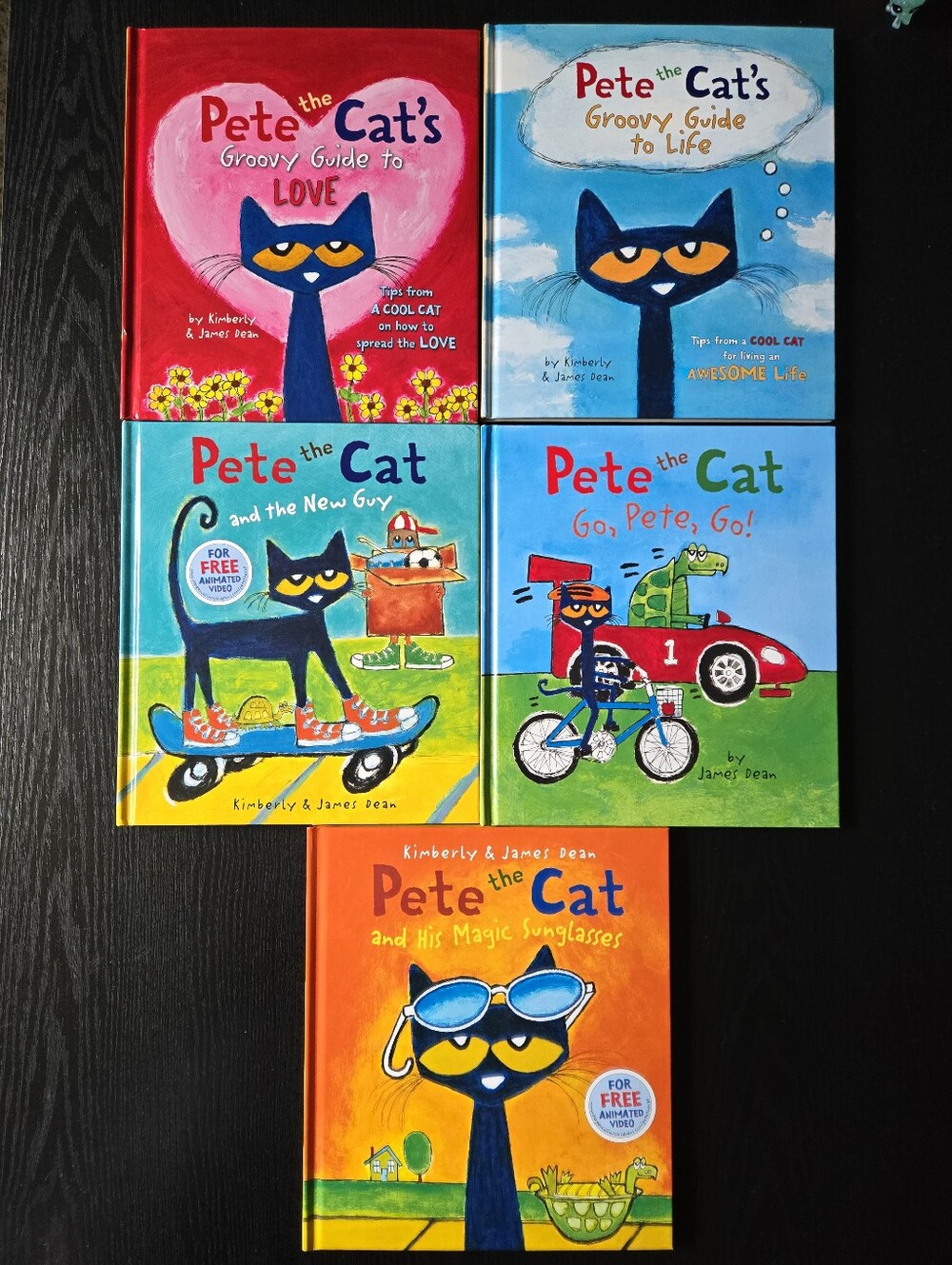 Pete the Cat Hardcover Children's Book Lot - Colorful Covers